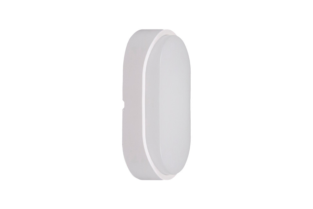 LED Plafonniere / Portiek Ovaal 10w, 1100 Lumen, CCT Instelbaar, 213x120mm, IK10, IP65, Incl. Wit en Zwart Bezel, 2 Jaar Garantie, foto 5 van 6