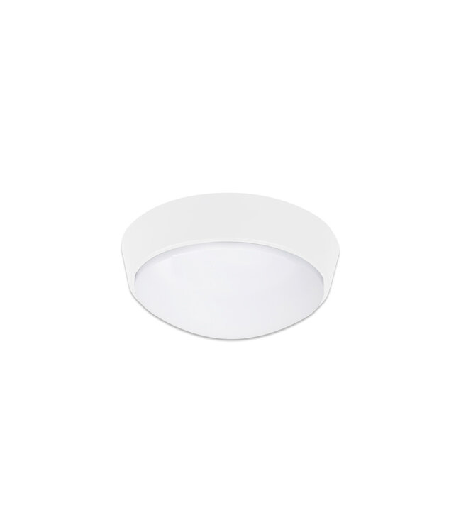 LED Plafonniere / Portiek Rond 10w, 1100 Lumen, CCT Instelbaar, Ø215mm, IK10, IP65, Incl. Wit en Zwart Bezel, 2 Jaar Garantie