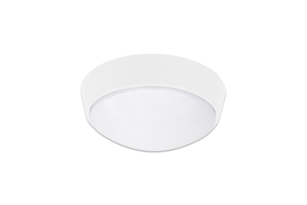 LED Plafonniere / Portiek Rond 10w, 1100 Lumen, CCT Instelbaar, Ø215mm, IK10, IP65, Incl. Wit en Zwart Bezel, 2 Jaar Garantie, foto 3 van 5