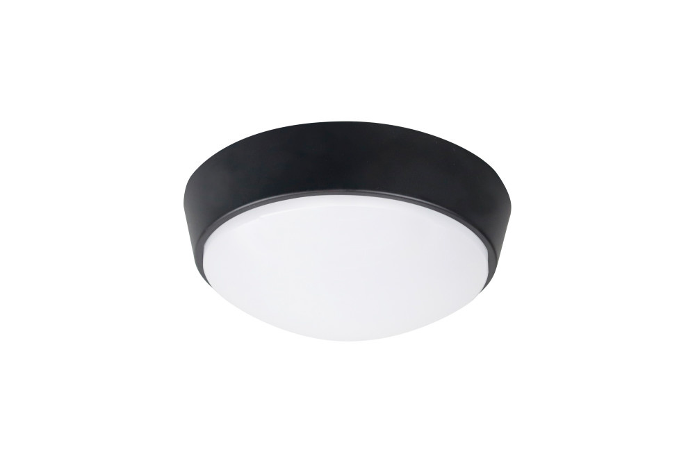 LED Plafonniere / Portiek Rond 10w, 1100 Lumen, CCT Instelbaar, Ø215mm, IK10, IP65, Incl. Wit en Zwart Bezel, 2 Jaar Garantie, foto 5 van 5