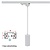 1 Fase Rail Hanglamp Wit, Kabellengte 150cm, Met GU10 Fitting