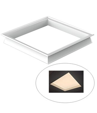 Dakraam-look Inbouwframe voor 60x60cm Led Panelen