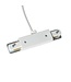 1 Fase Rail 2 wire Middenaansluiting - Incl. Afdekplaat Rond Wit