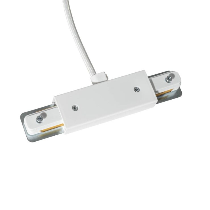 1 Fase Rail 2 wire Middenaansluiting - Incl. Afdekplaat Vierkant Wit, foto 2 van 6