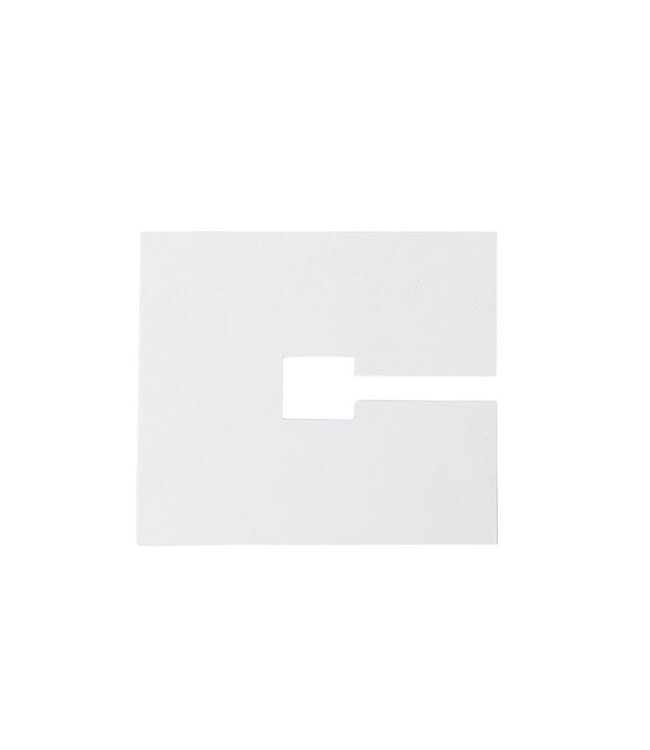 Vierkant Afdekplaat Wit - 10x10cm