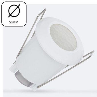 Inbouw Bewegingsmelder Midi, 360 graden, Max. 400w, IP20, Gatmaat 40mm, 2 Jaar Garantie