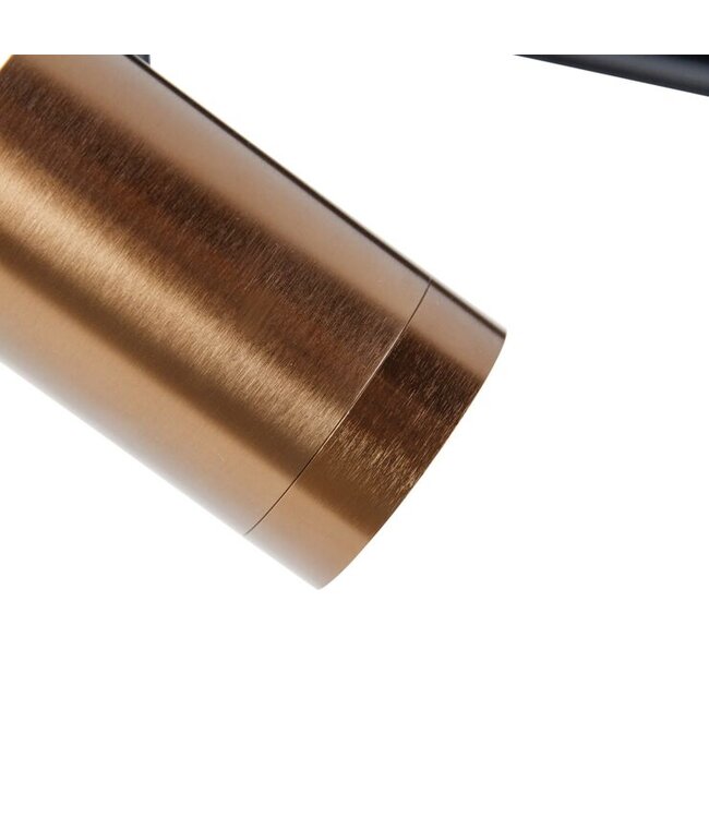 1 Fase Rail armatuur Jen met GU10 Fitting , Donkerbrons Behuizing