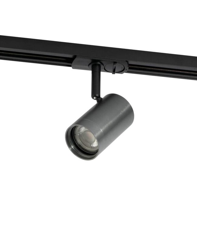 1 Fase Rail armatuur Jen met GU10 Fitting , GunMetal Behuizing