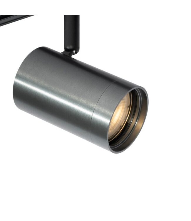 1 Fase Rail armatuur Jen met GU10 Fitting , GunMetal Behuizing