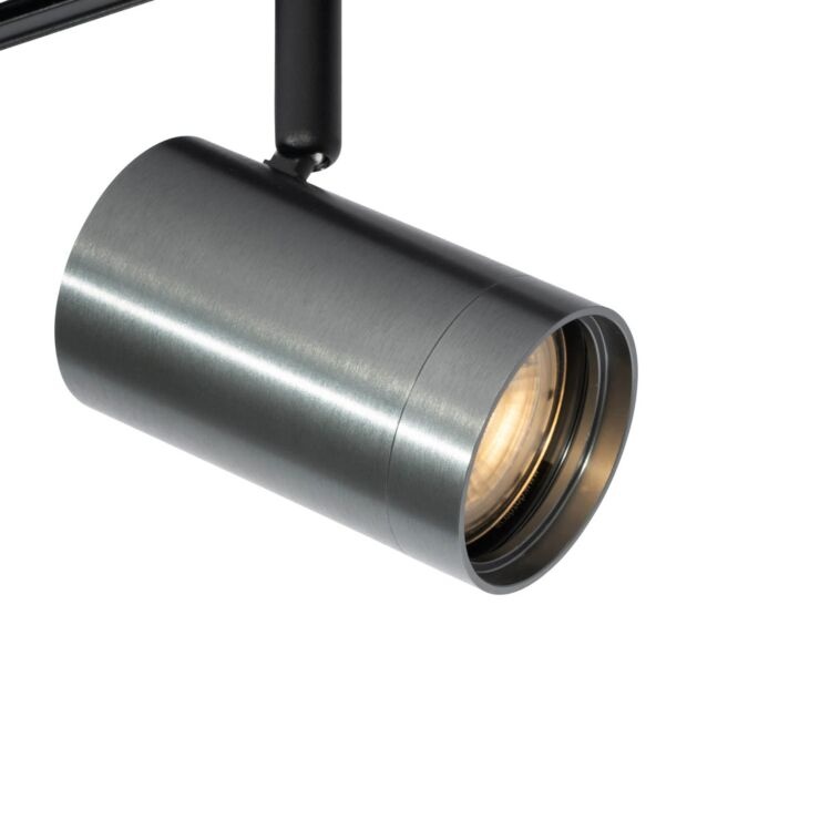 1 Fase Rail armatuur Jen met GU10 Fitting , GunMetal Behuizing, foto 6 van 6