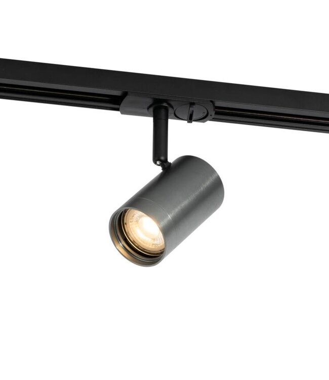 1 Fase Rail armatuur Jen met GU10 Fitting , GunMetal Behuizing