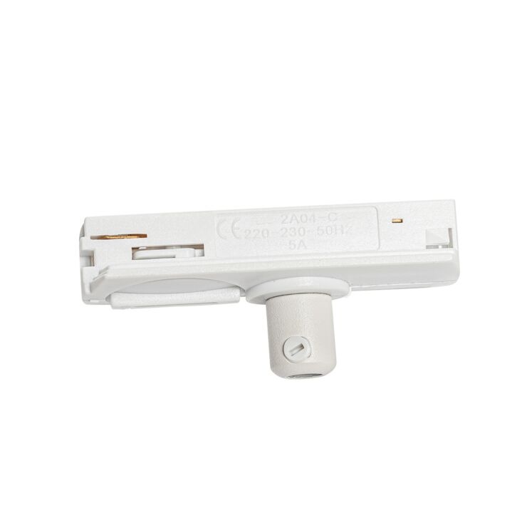 1 Fase Rail Adapter Luxe Wit - Voor Pendel Armaturen - Maximaal 5 Kilo Belasting, foto 2 van 4