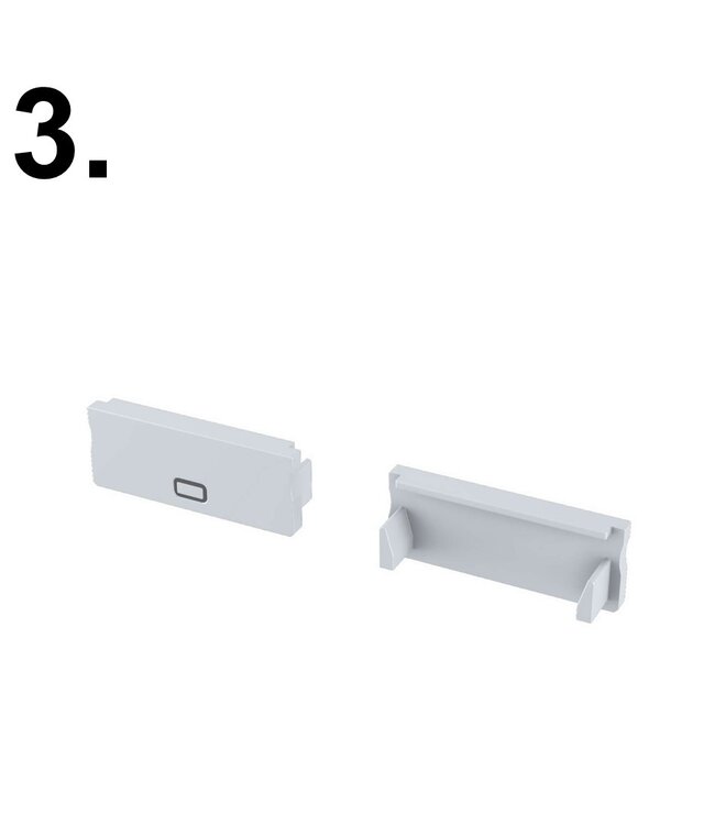 Accessoires t.b.v. Standaard Led Strip Profiel DUAL
