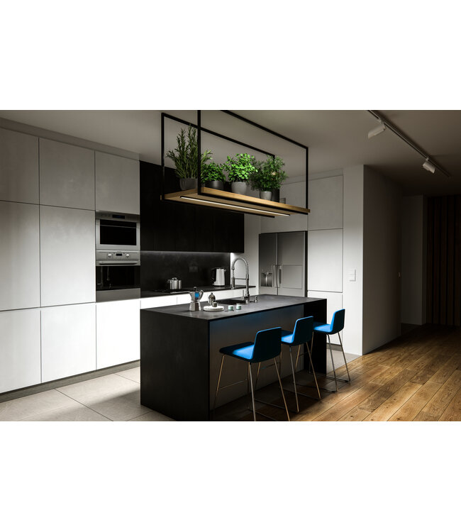 Aluminium Led Strip Profiel  DUAL | ZWART | Tot 20mm Led Strip |  27,4x10,5mm | Tot 2 Meter leverbaar