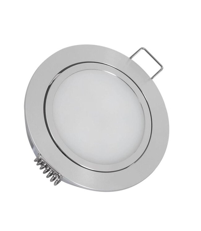 Meubel/Kast Inbouw LED Spot 3w, 250 Lumen, 12Vdc, Dimbaar, Gatmaat 67mm, Hoogte 17mm, 2 Jaar Garantie