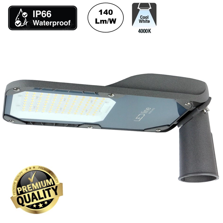 UITVERKOOP: Prime Led Straatverlichting 50w, 7000 Lm (140lm/w), IP66, IK08, 3 Jaar Garantie