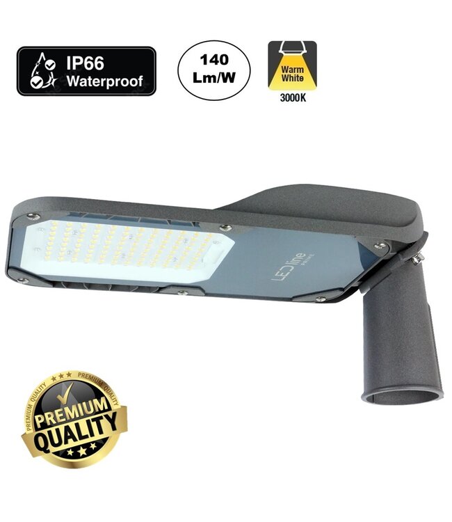 UITVERKOOP: Prime Led Straatverlichting 50w, 7000 Lm (140lm/w), IP66, IK08, 3 Jaar Garantie