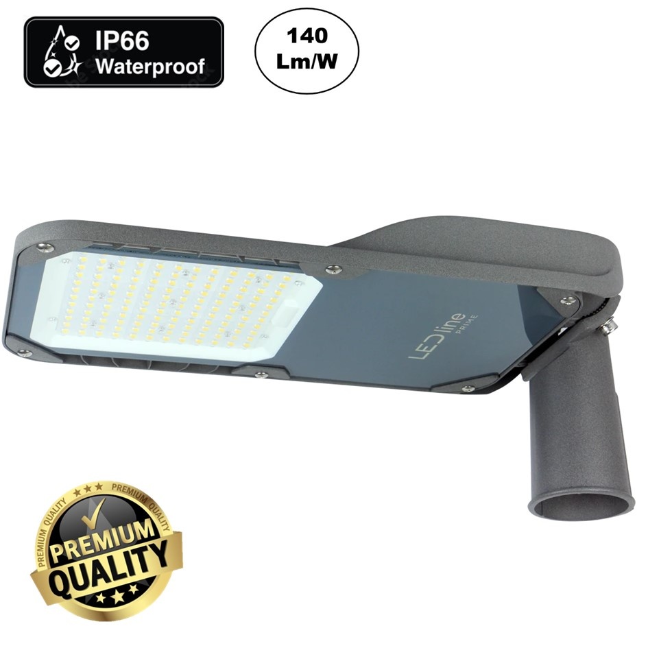 UITVERKOOP: Prime Led Straatverlichting 100w, 14000 Lm (140lm/w), IP66, IK08, 3 Jaar Garantie
