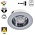 LED Meubelspot / Inbouw spot 3W, 2700K Warm Wit, 240 Lumen, 12VDC, IP44, Gatmaat 55mm, Witkleurig, 2 Jaar Garantie