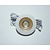 LED Meubelspot / Inbouw spot 3W, 2700K Warm Wit, 240 Lumen, 12VDC, IP44, Gatmaat 55mm, Witkleurig, 2 Jaar Garantie
