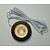 LED Meubelspot / Inbouw spot 3W, 2700K Warm Wit, 240 Lumen, 12VDC, IP44, Gatmaat 55mm, Zwartkleurig, 2 Jaar Garantie