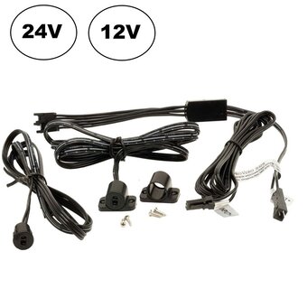 Kastdeur Sensor Zwart DUO voor LED strip en LED spots, 12vDc - 60W / 24vDc - 100W