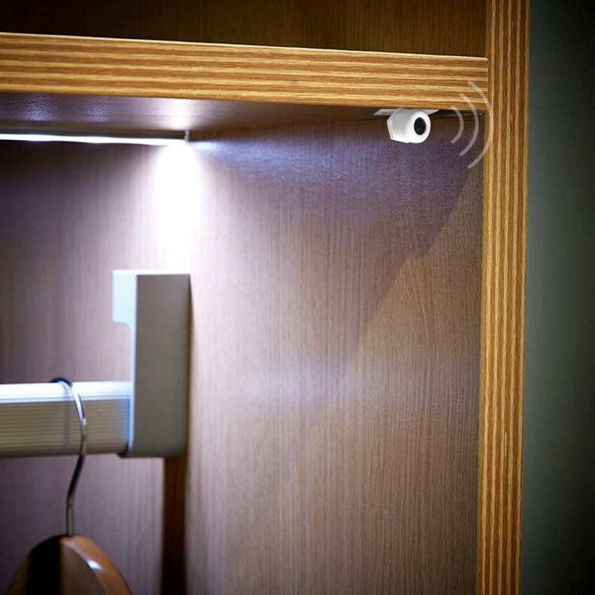 Kastdeur Sensor Wit DUO voor LED strip en LED spots, 12vDc - 60W / 24vDc - 100W, foto 2 van 3