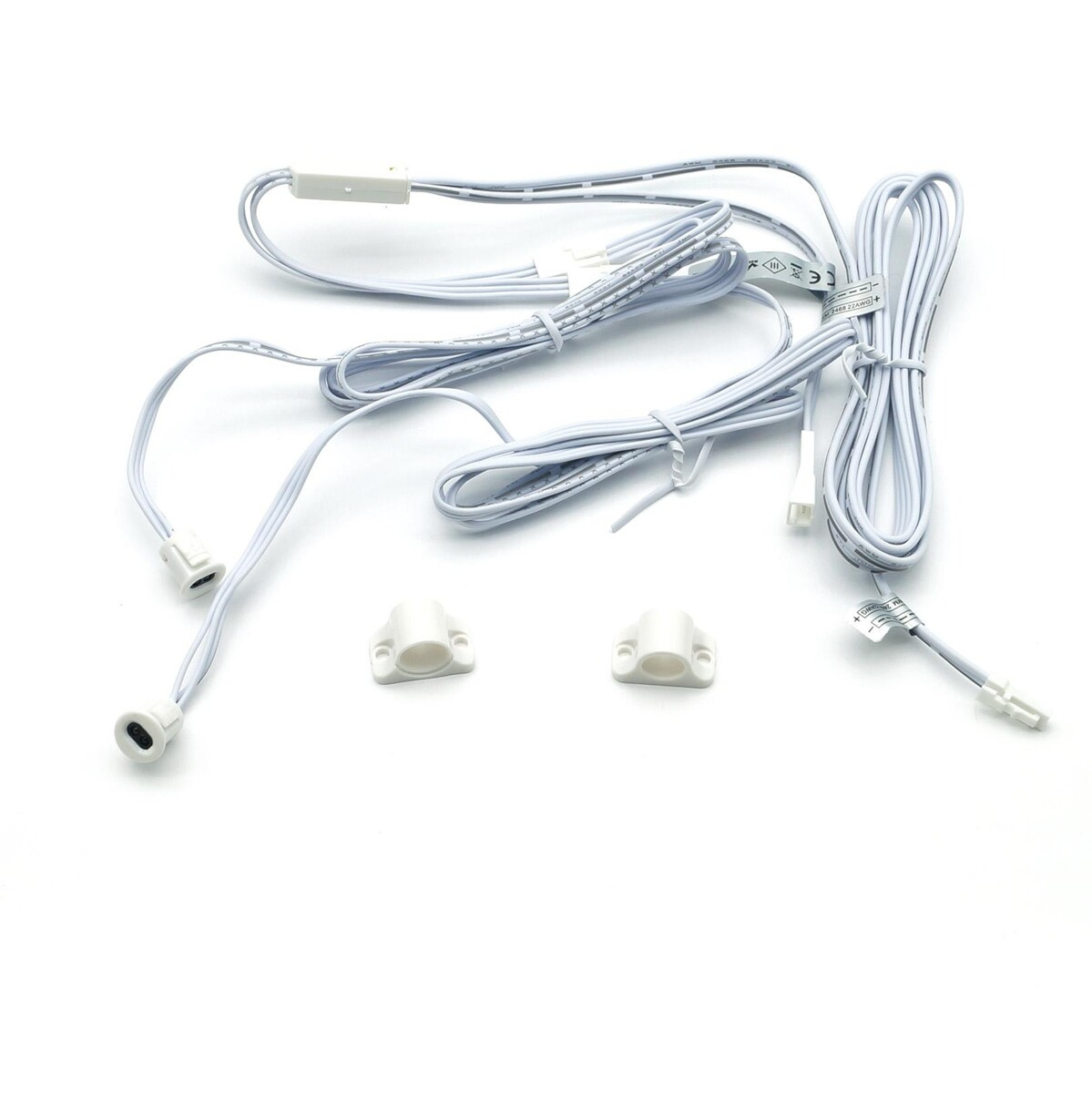 Kastdeur Sensor Wit DUO voor LED strip en LED spots, 12vDc - 60W / 24vDc - 100W, foto 3 van 3