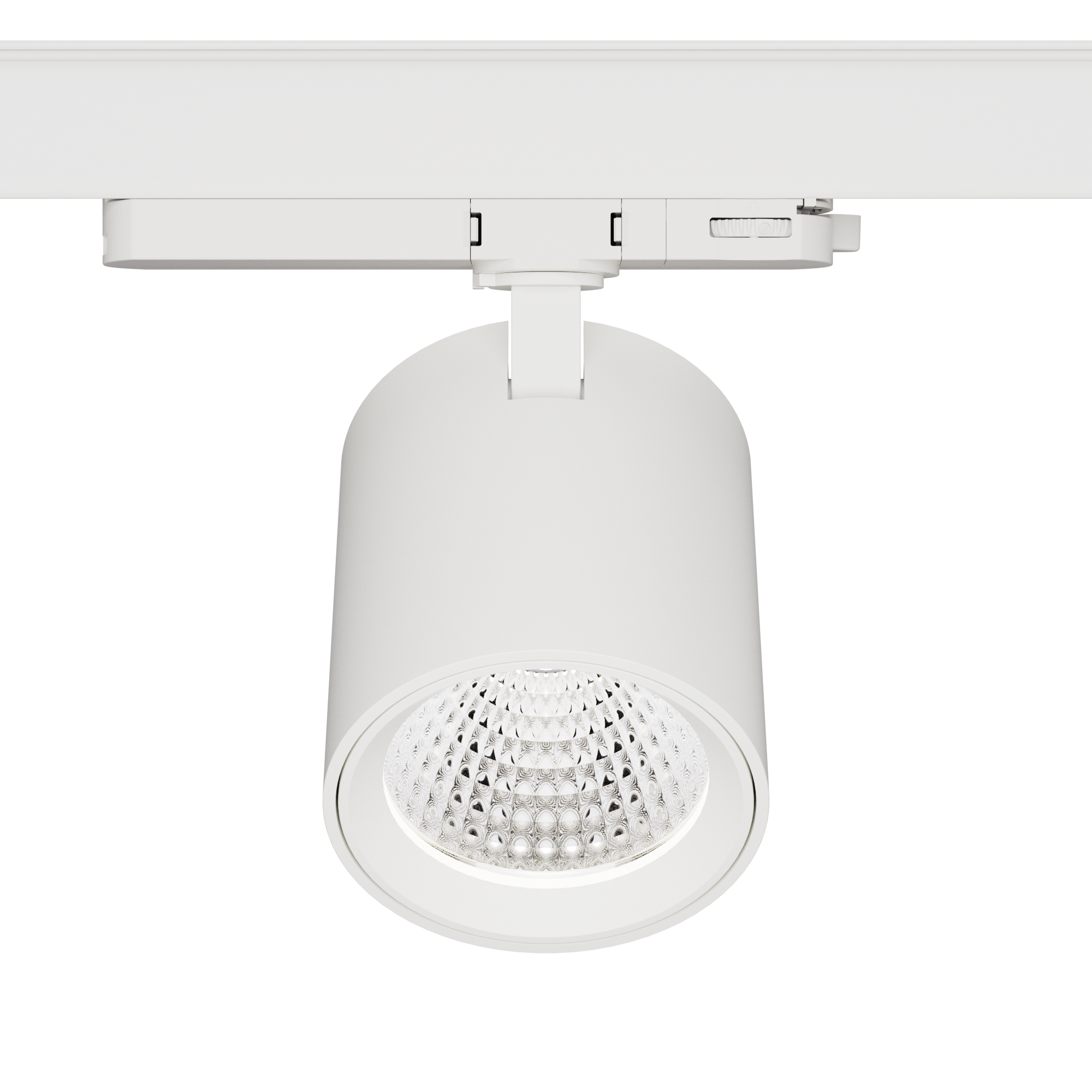 PRIME 3 Fase LED Rail Spot met Wattage switch: 6-20W, CCT-Switch, 620 tot 1950 lumen, CRI>90, Witte Behuizing , 5 Jaar Garantie, foto 2 van 6