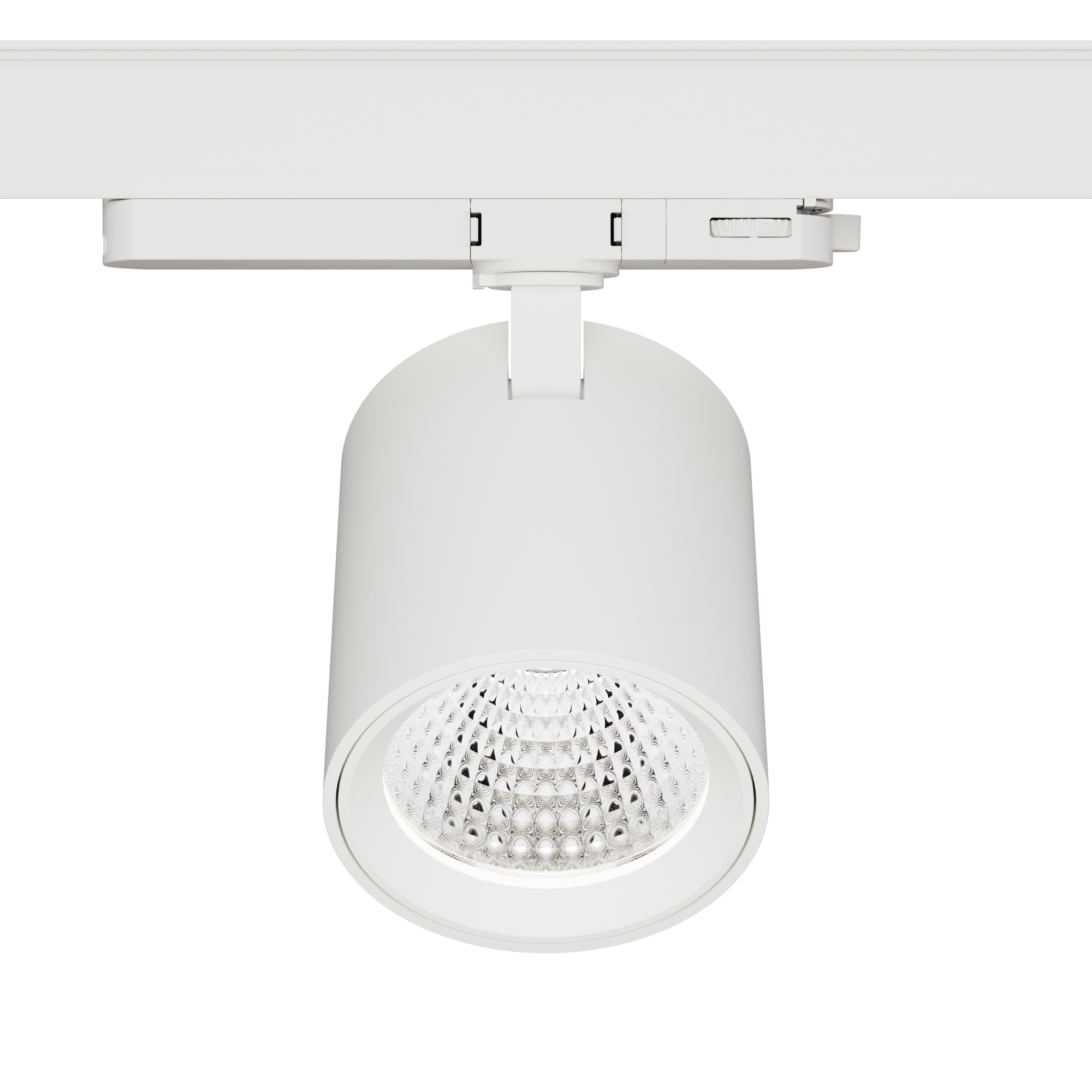 PRIME 3 Fase LED Rail Spot met Wattage switch: 12-42W, CCT-Switch, 1290 tot 4090 lumen, CRI>90, Witte Behuizing , 5 Jaar Garantie, foto 2 van 6