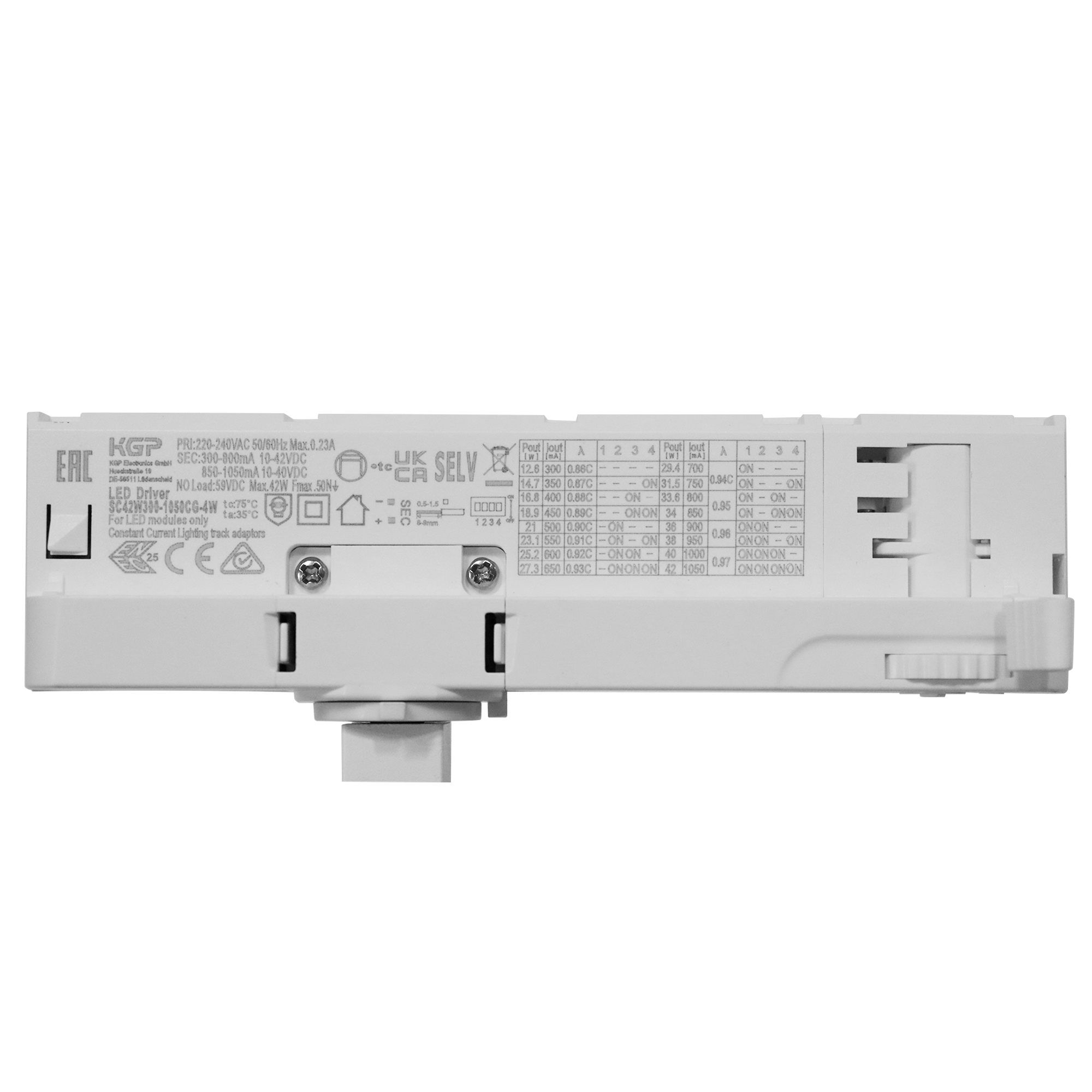 PRIME 3 Fase LED Rail Spot Koker met Wattage switch: 14-29W, CCT-Switch, 1240 tot 3195 lumen, CRI>90, Zwarte Behuizing , 5 Jaar Garantie, foto 3 van 5