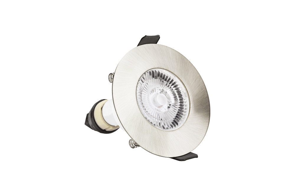 Led Spot Armatuur Staal , IP65 waterbestendig, Gatmaat 70mm, Incl. GU10 Fitting, foto 5 van 5