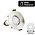 Led Spot Armatuur Staal , IP65 waterbestendig, Gatmaat 70mm, Incl. GU10 Fitting
