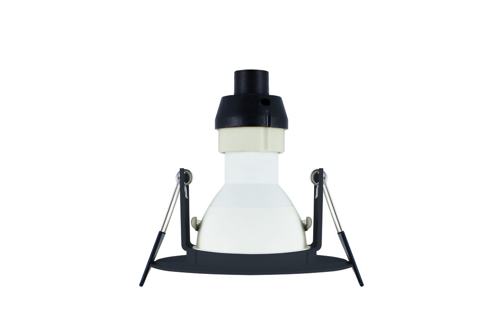 Led Spot Armatuur Zwart , IP65 waterbestendig, Gatmaat 70mm, Incl. GU10 Fitting, foto 3 van 6