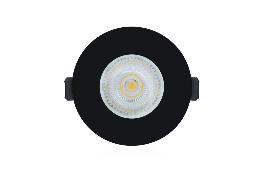 Led Spot Armatuur Zwart , IP65 waterbestendig, Gatmaat 70mm, Incl. GU10 Fitting, foto 4 van 6