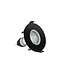 Led Spot Armatuur Zwart , IP65 waterbestendig, Gatmaat 70mm, Incl. GU10 Fitting