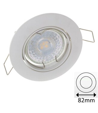 Inbouw LED Spot Wit met Klemveer - IP20 - Gatmaat 72mm