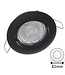 Inbouw LED Spot Zwart met Klemveer - IP20 - Gatmaat 72mm