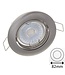 Inbouw LED Spot Staal/Nickel met Klemveer - IP20 - Gatmaat 72mm
