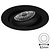 Led Spot Armatuur Zwart, Verdiept, Kantelbaar, IP20, Kliksysteem. Zaagmaat 72mm
