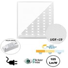 Back-lit UGR19 LED Paneel 30x30cm, 15w, 1575 Lumen (105lm/w), Color Switch (3000/4000/6000K), Flikkervrije Philips LED Driver, Stekkerklaar, 3 Jaar Garantie