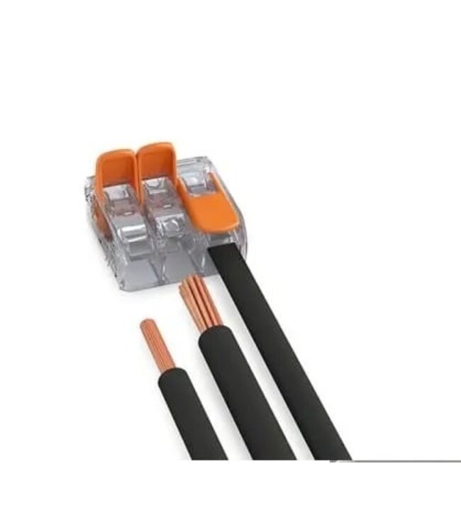 Snelkoppeling Lasklem 2-Vaks |  0.08-4 mm² | Transparant | 32A