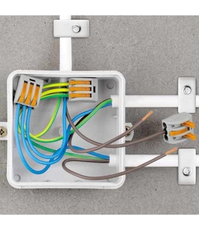 Snelkoppeling Lasklem 3-Vaks |  0.08-4 mm² | Grijs | 32A