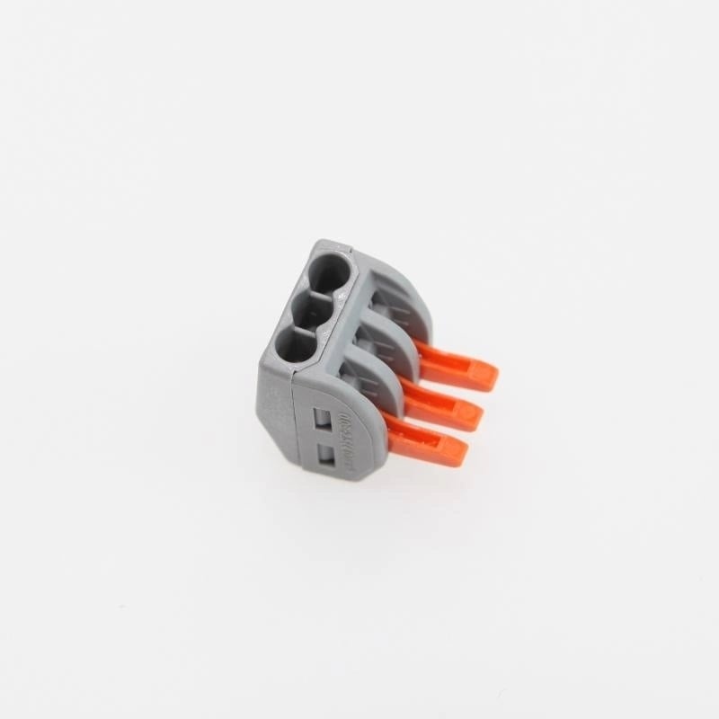 Snelkoppeling Lasklem 3-Vaks | 0.08-4 mm² | Grijs | 32A, foto 3 van 4