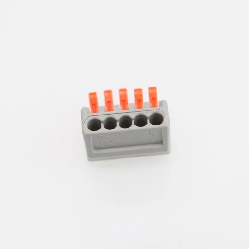 Snelkoppeling Lasklem 5-Vaks | 0.08-4 mm² | Grijs | 32A, foto 3 van 4