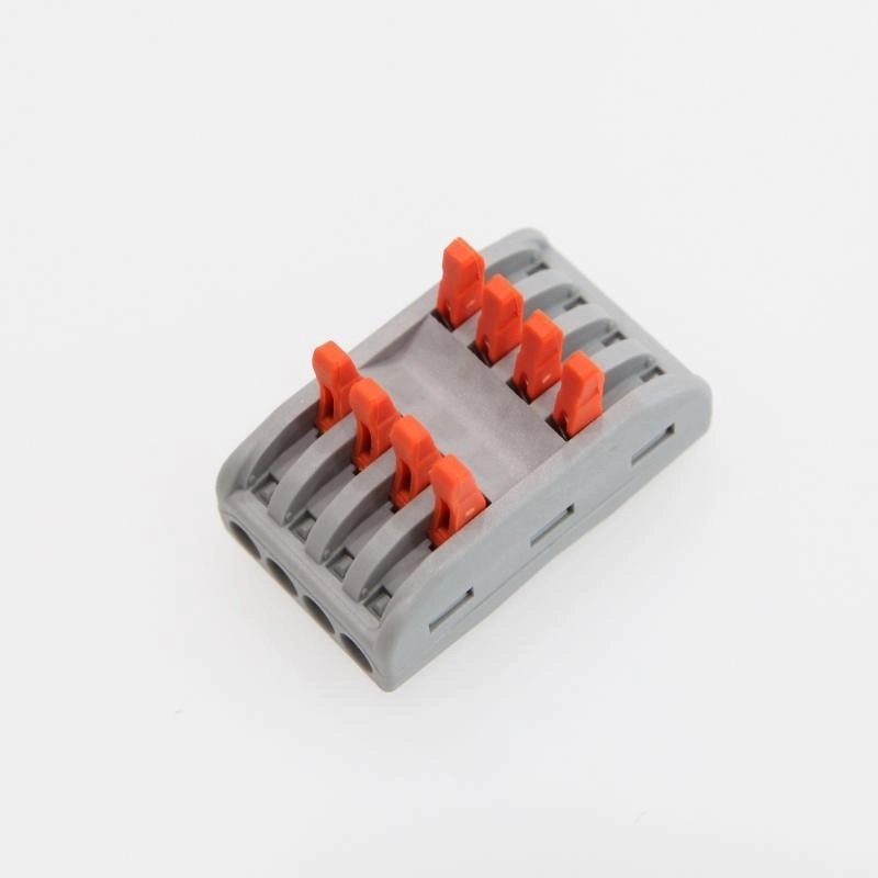 Snelkoppeling Verbindingslasklem 4-Vaks | Doorverbinder 4x4 | 0.08-4 mm² | Grijs | 32A, foto 4 van 4