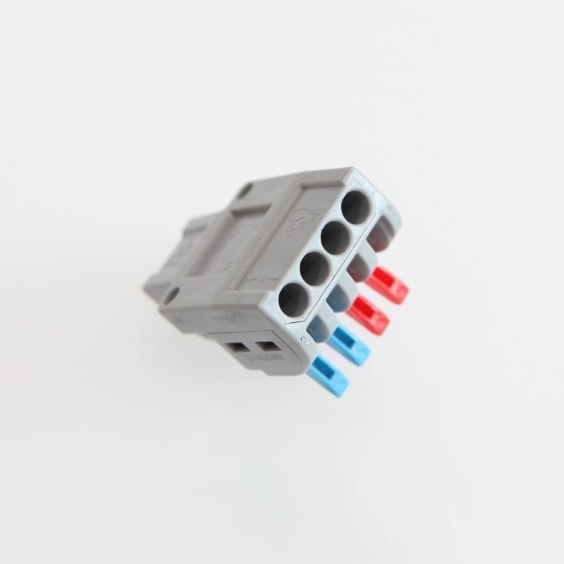 Snelkoppeling Verbindingslasklem 2x4Vaks | Doorverbinder 2x4 | 0.08-4 mm² | Grijs | 32A, foto 4 van 5