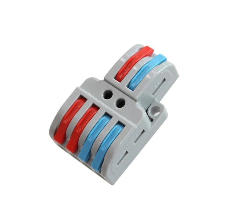 Snelkoppeling Verbindingslasklem 2x4Vaks | Doorverbinder 2x4 | 0.08-4 mm² | Grijs | 32A, foto 5 van 5