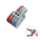 Snelkoppeling Verbindingslasklem 2x4Vaks | Doorverbinder 2x4 |  0.08-4 mm² | Grijs | 32A