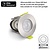 Mini Led Spot Armatuur Staal, IP65 waterbestendig, Gatmaat 43mm, incl. GU10 Fitting